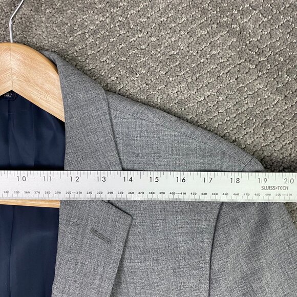 J. CREW Voyager Sport Coat Blazer Men's 44R Fits Slim Gray Thompson Wool - Picture 11 of 15